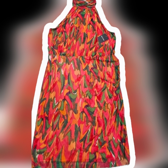 elie & Emie Dresses & Skirts - Vibrant Multicolor Halter Dress